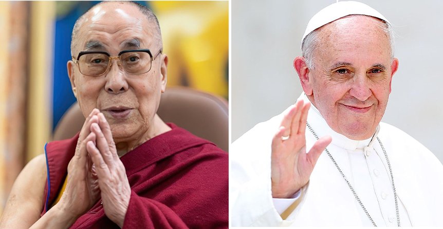 达赖喇嘛尊者致函悼念教宗方济各逝世