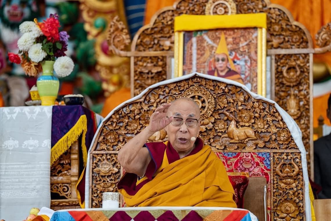 达赖喇嘛尊者出席列城觉康寺新址奠基仪式