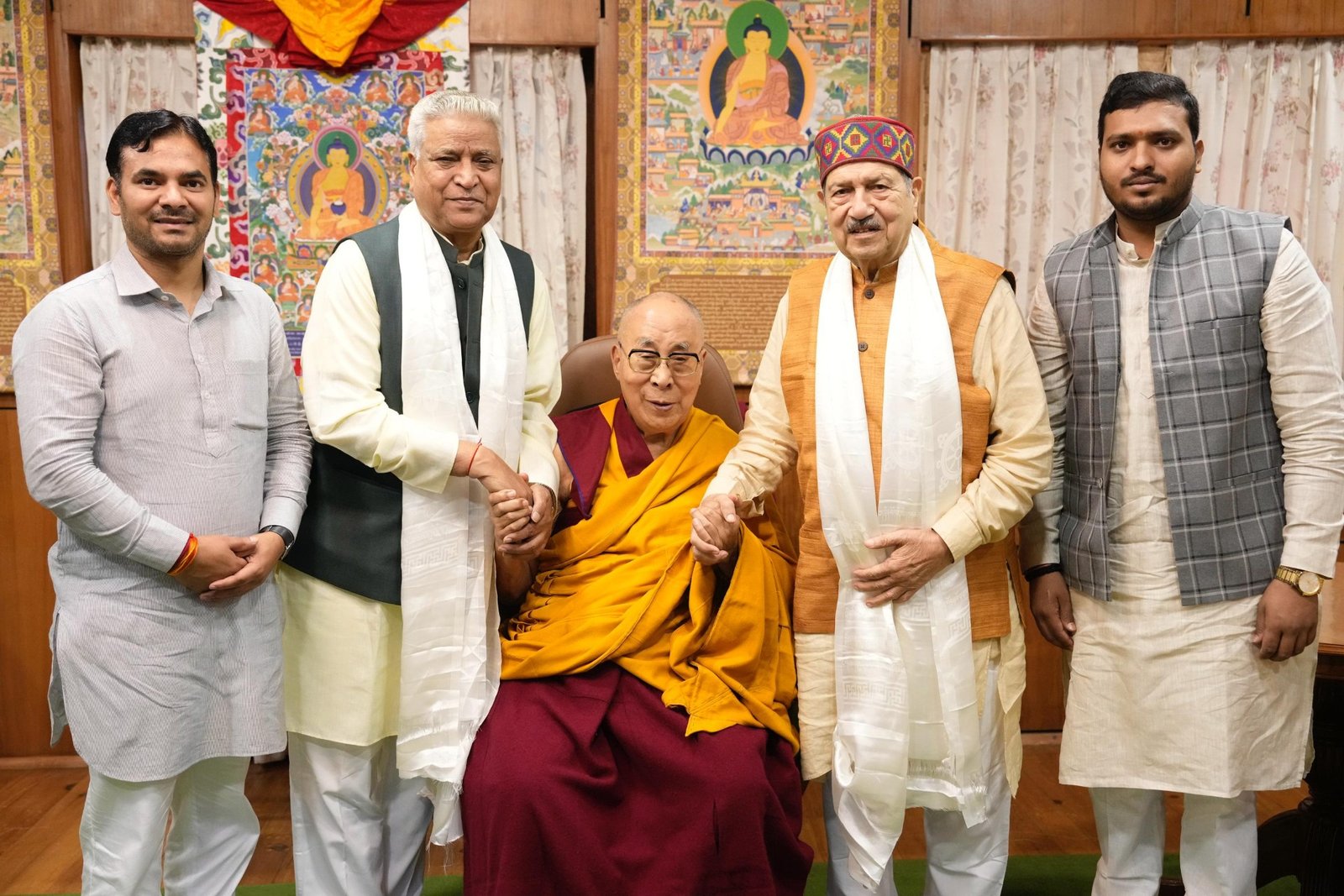印度國民志願服務團高級領導人覲見達賴喇嘛尊者