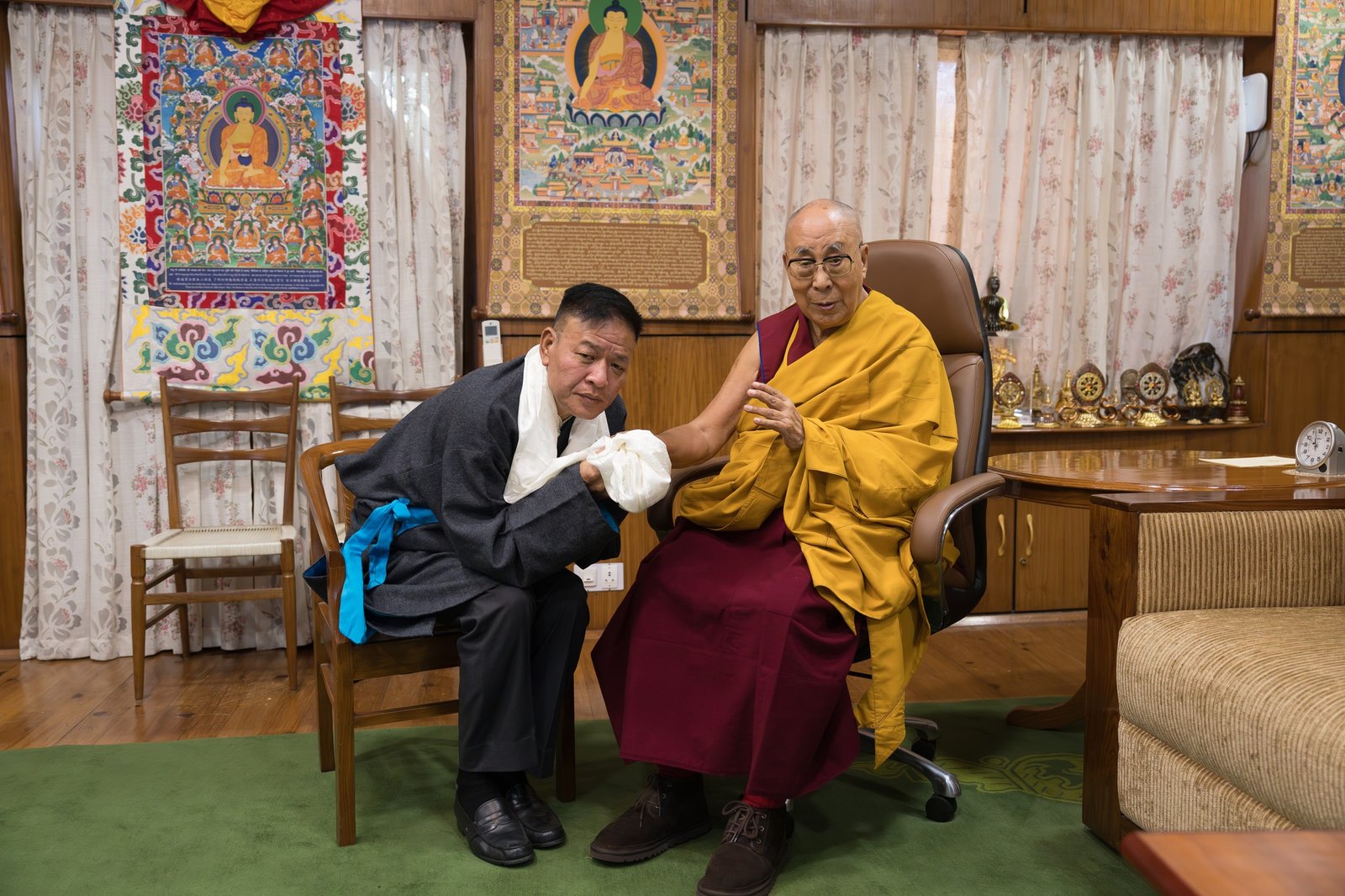 司政邊巴次仁覲見達賴喇嘛尊者